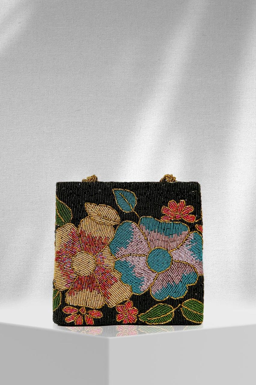 Radiant Charm – Embroidered Bead Tote