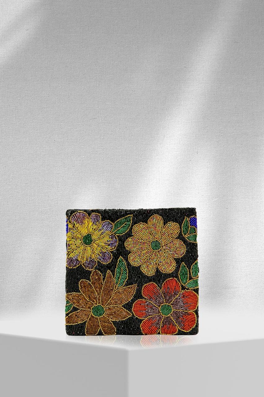 Starlit Garden – Handcrafted Beaded Tote