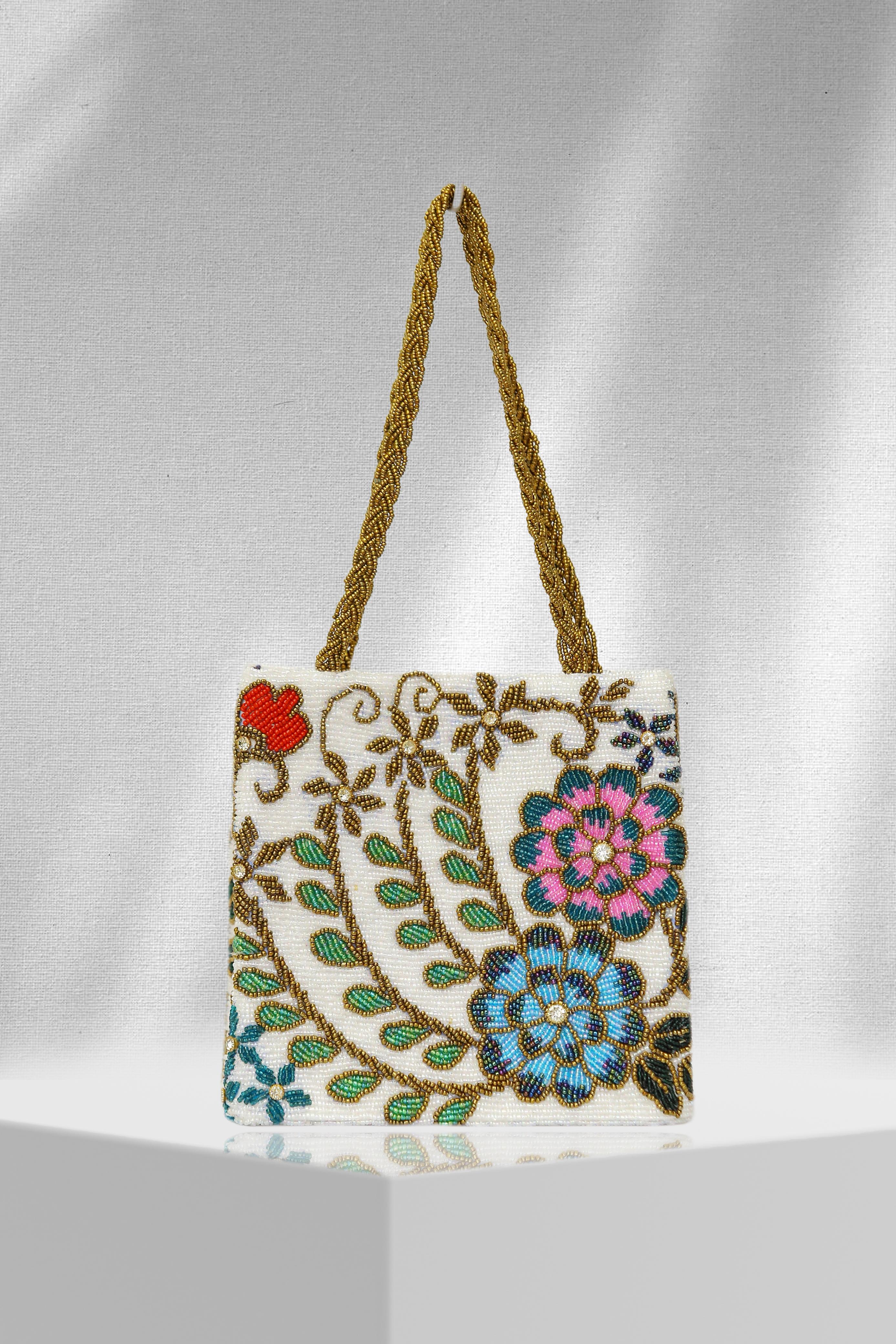 BloomThread – Hand-Beaded Artisan Tote